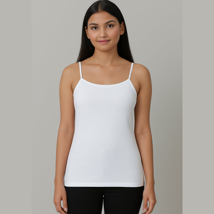 Padded Camisole | Flat padding | Adjustable Strap- Pack of 2