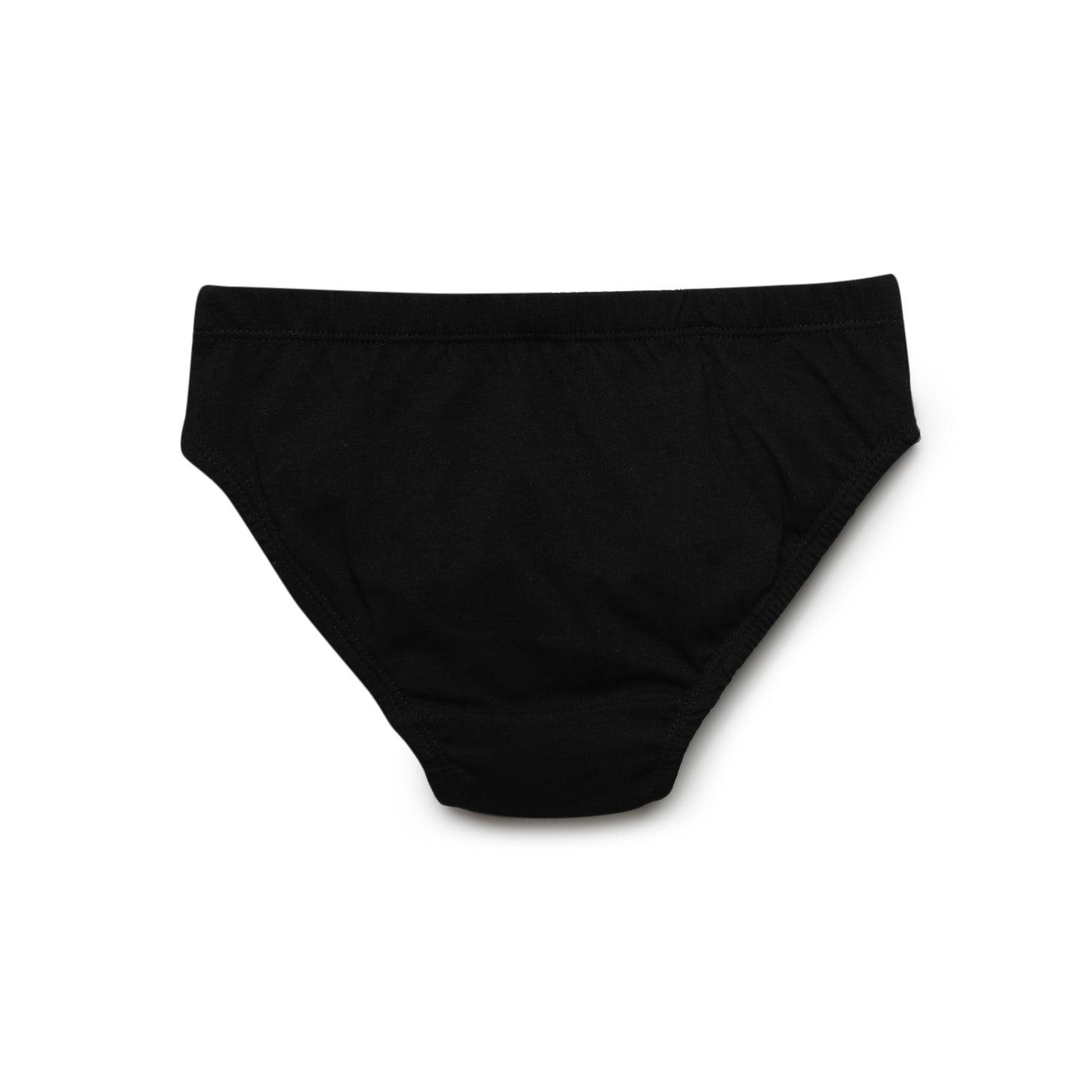 Boys' Cotton Brief - Black (Pack of 3)