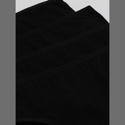 Girls' Cotton Brief - Black (Pack of 5)