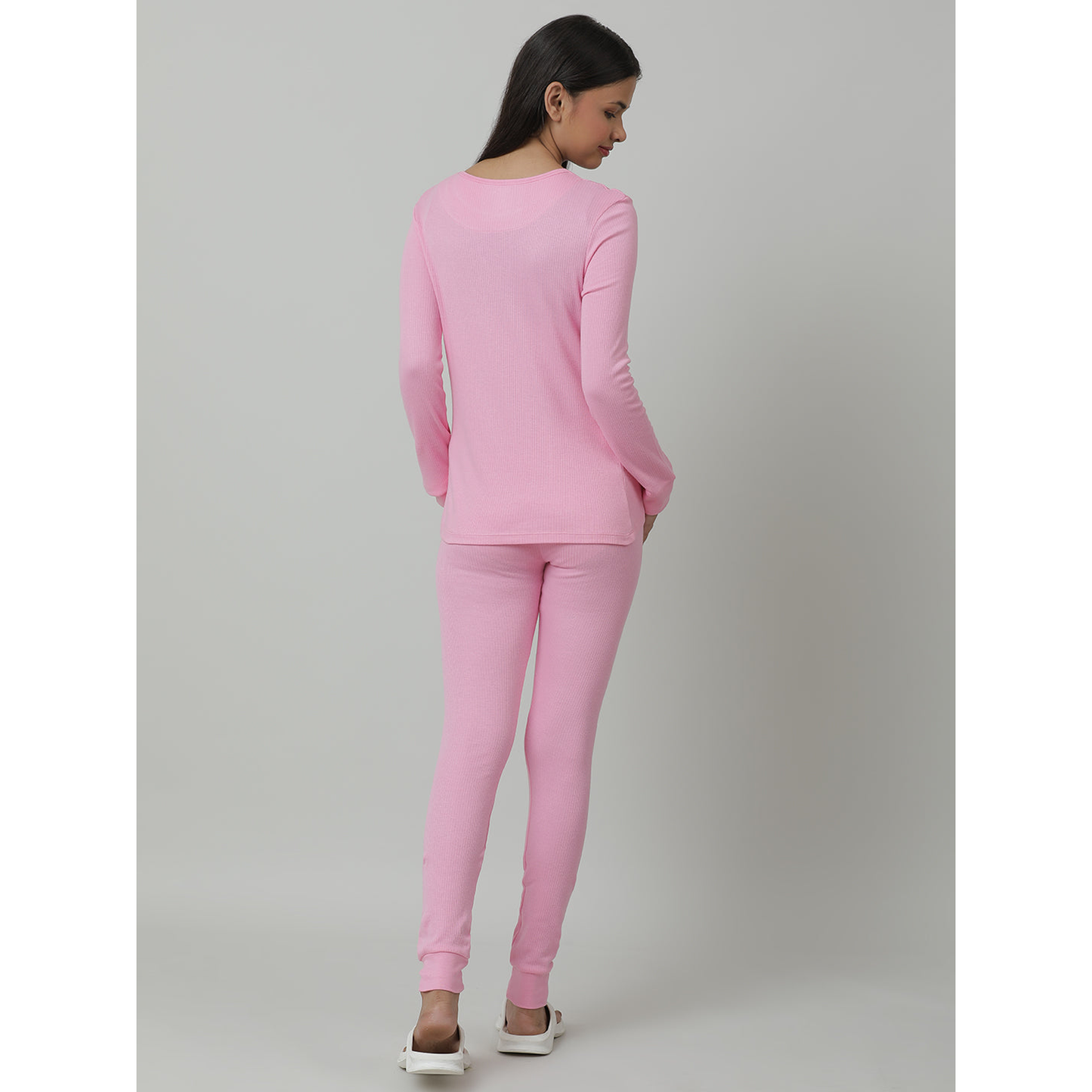 Kids Cotton Thermal Top - Full Sleeve - Pink (Pack of 1)