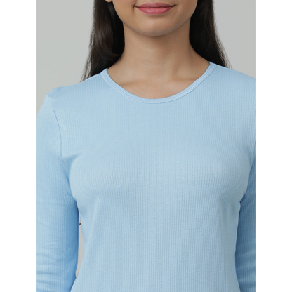Kids Cotton Thermal Set - Full Sleeve - Blue (Pack of 1)