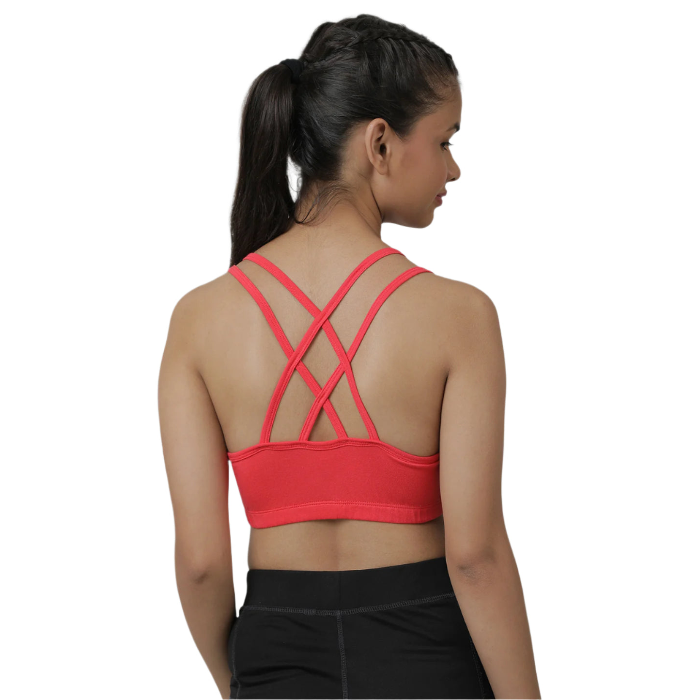 Girls Sports Bra _red