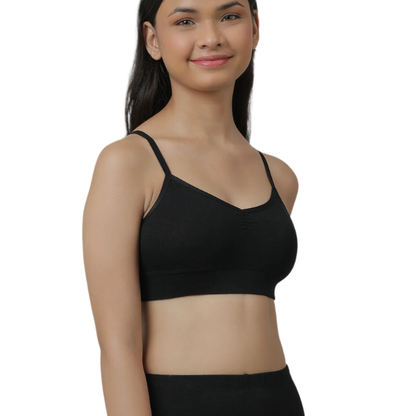 Girls Non Padded Adjustable bra  - Multicolour (Pack of 4)