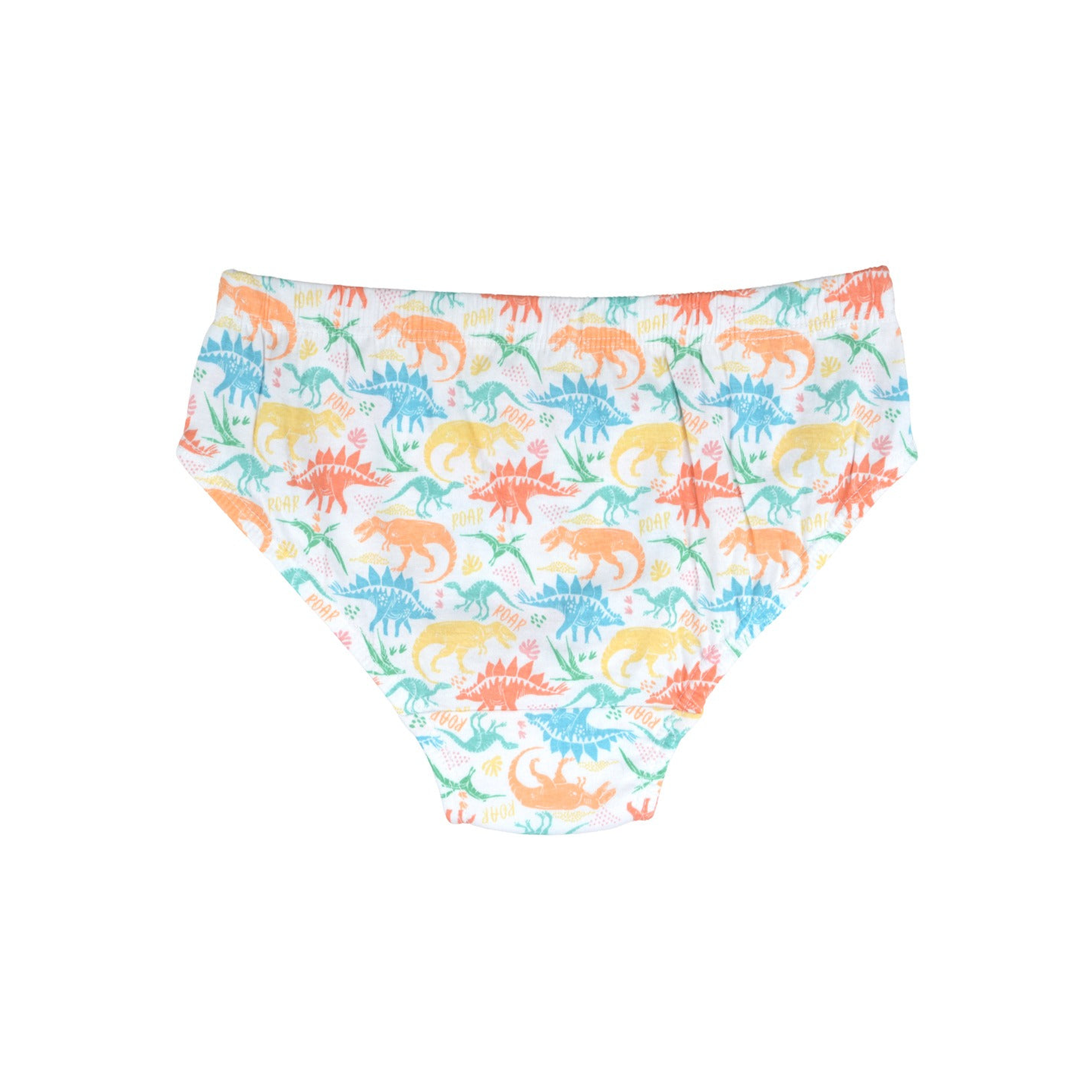 Boys' Cotton Brief Dino All Over Print Pack Of 5