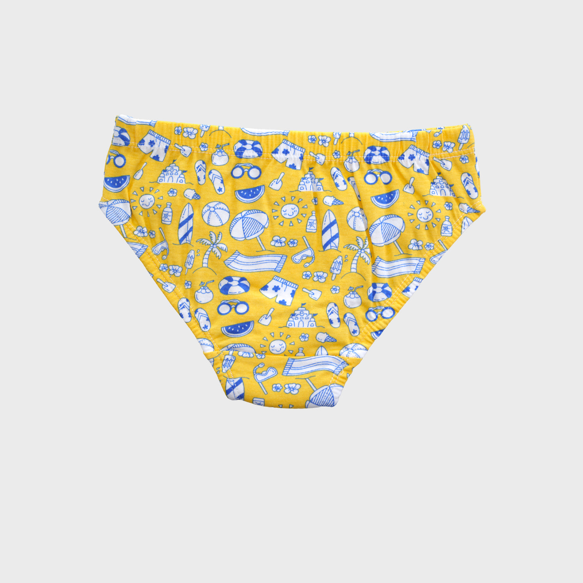 Boys' Cotton Brief - All Over Print ,Stripes  & Solid Color Combo Pack Of 3