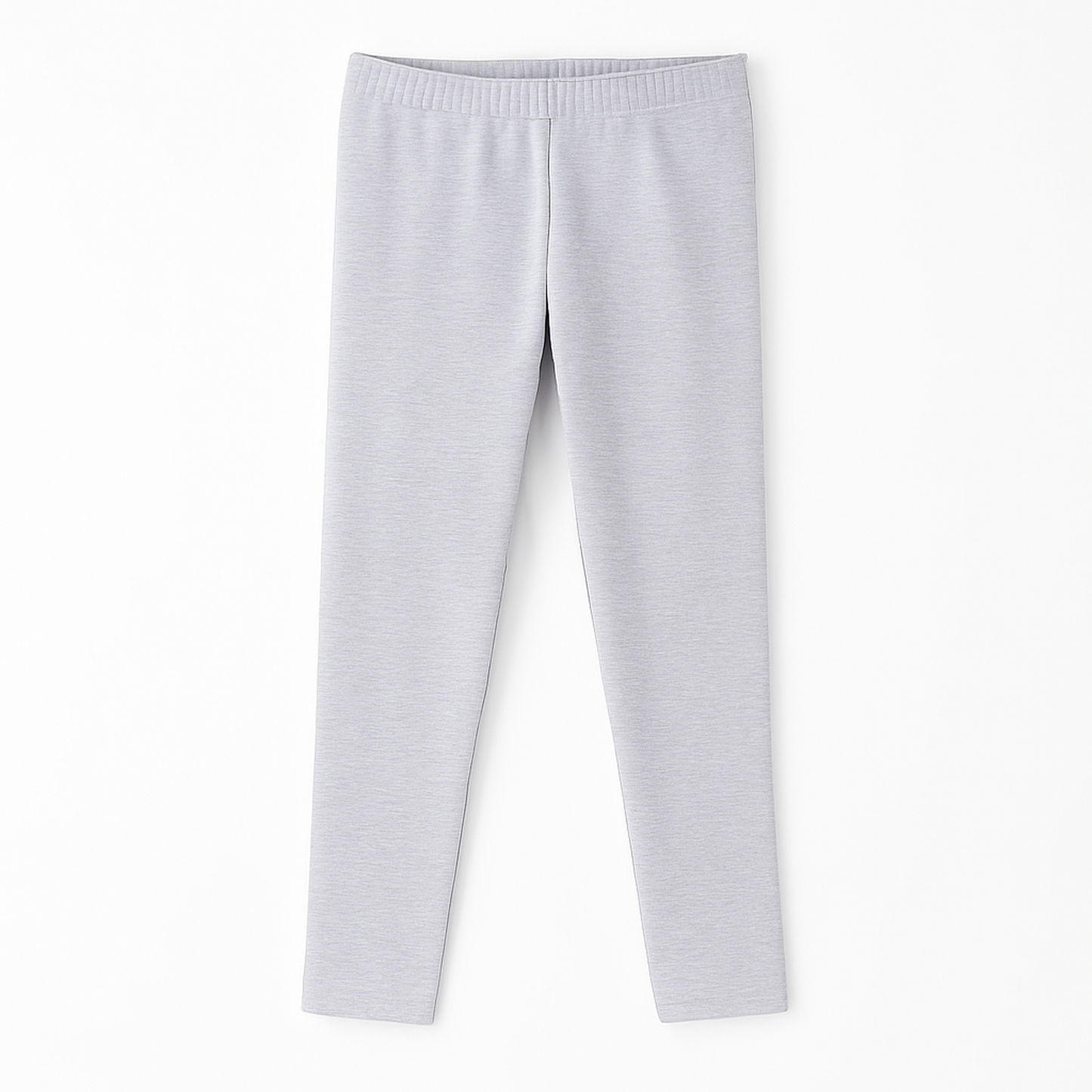 CharmnCherish Girls' Leggings Pack Of 1_Grey Melange - close-up detail
