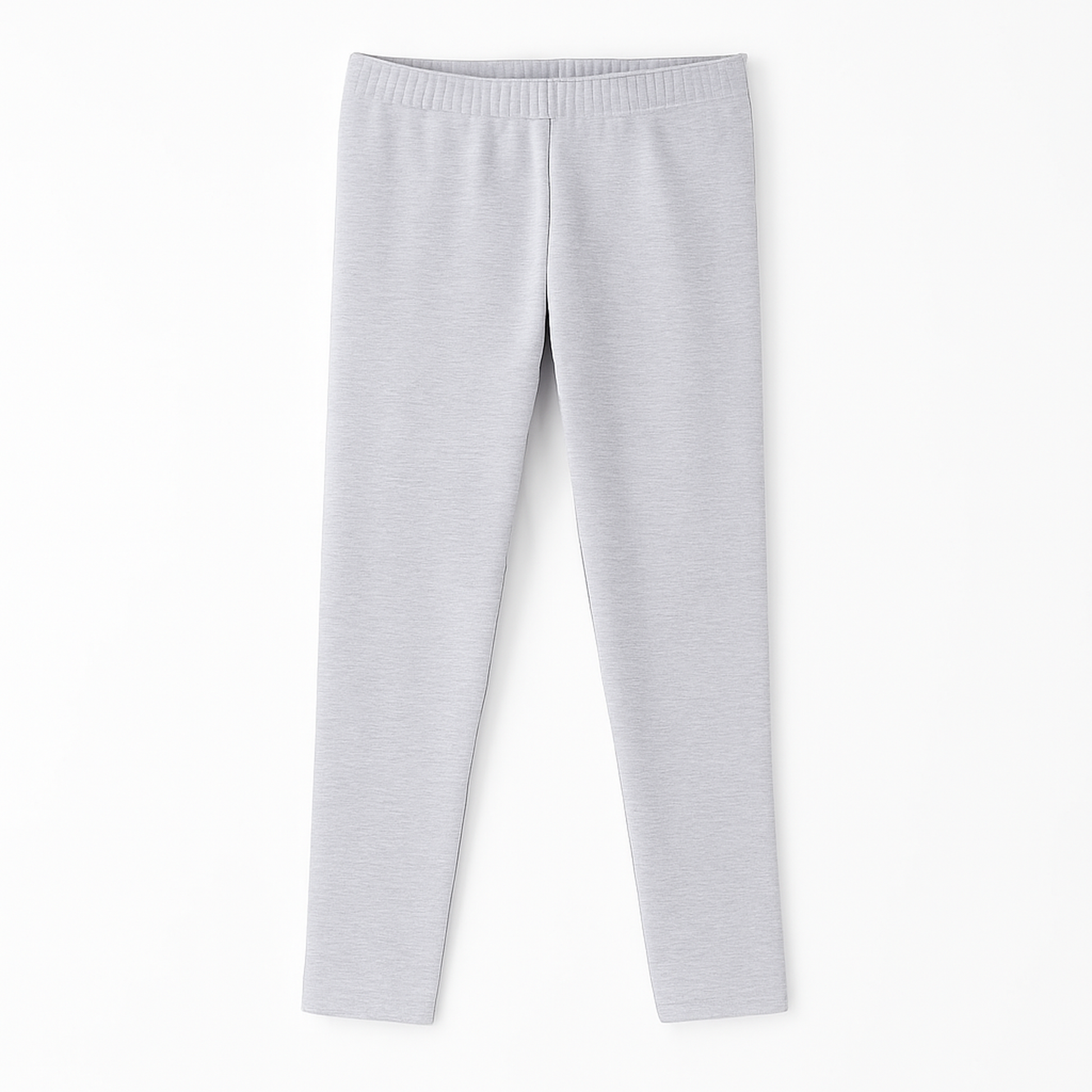 CharmnCherish Girls' Leggings Pack Of 1_Grey Melange - close-up detail