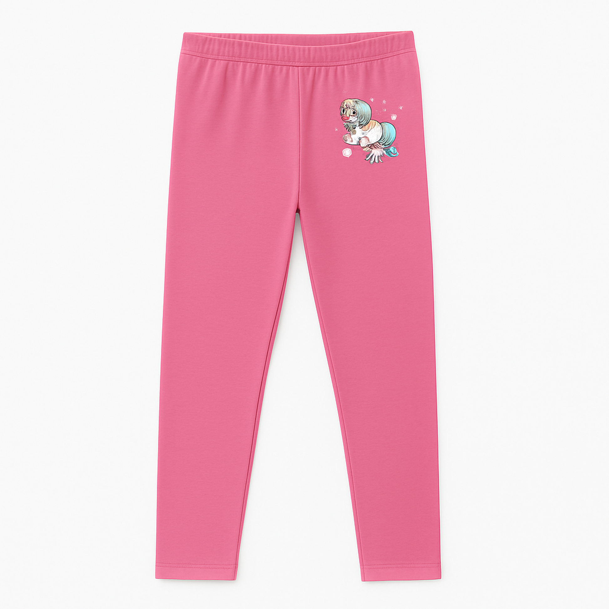 CharmnCherish Girls' Leggings Unicorn Print Pack Of 1 - close-up detail
