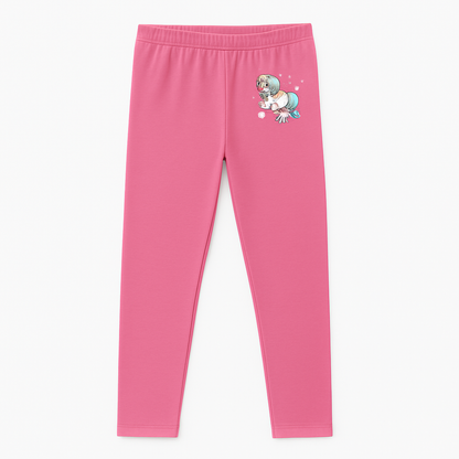CharmnCherish Girls' Leggings Unicorn Print Pack Of 1 - close-up detail