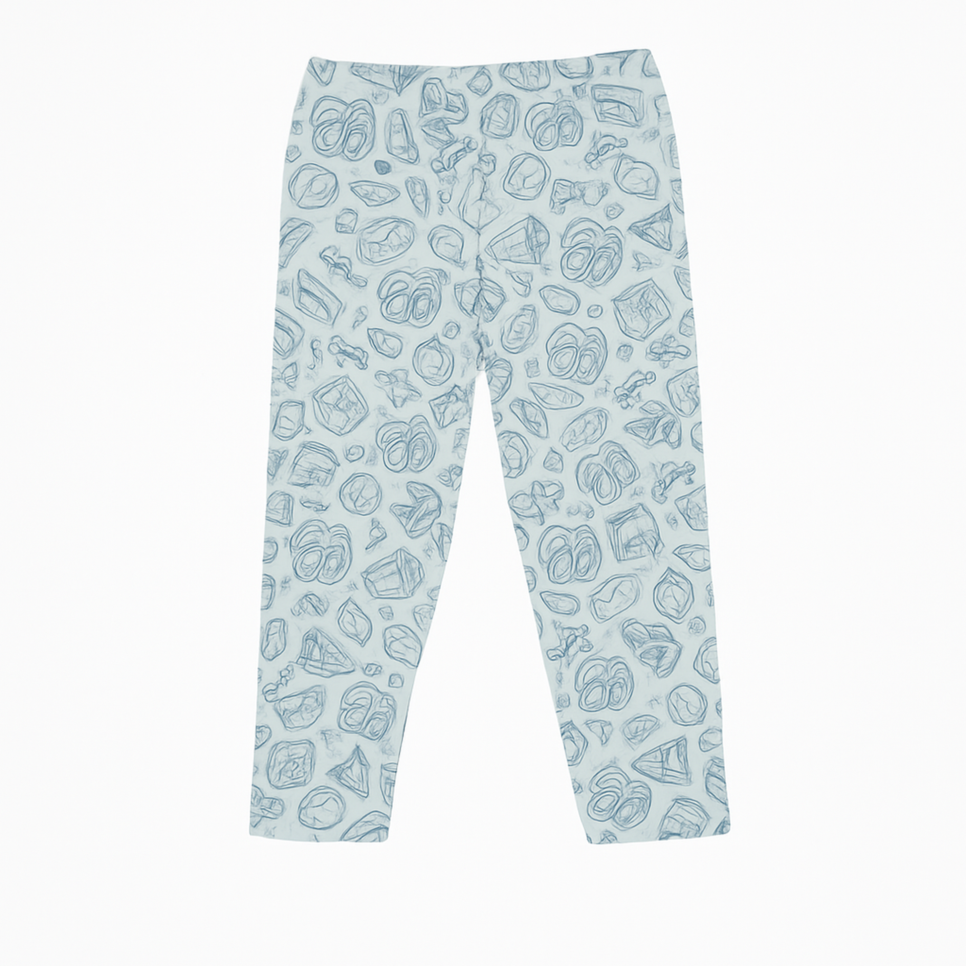 CharmnCherish Girls' 3/4th Leggings Pack Of 1_Green - close-up detail