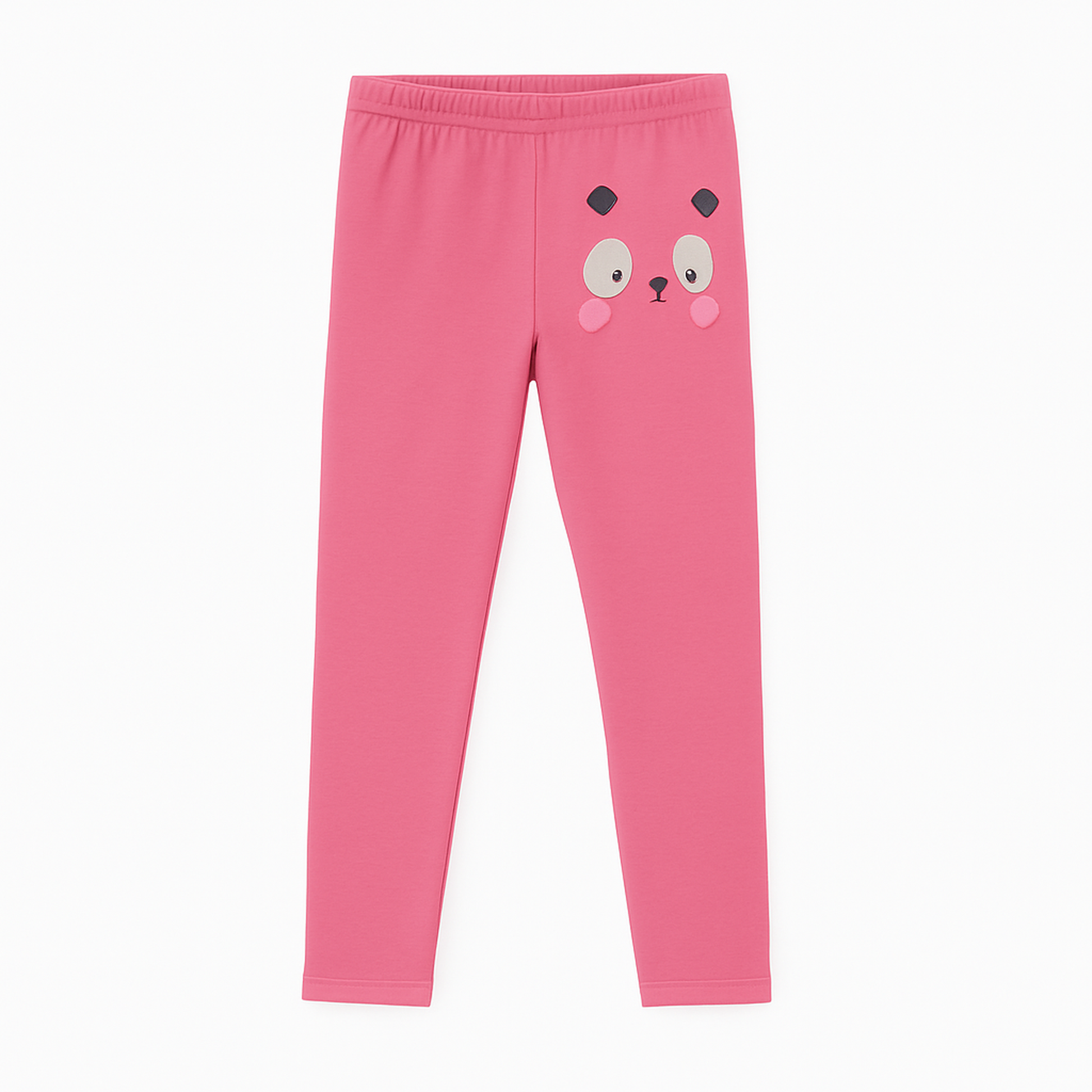 CharmnCherish Girls' Leggings Animal Placement Print Pack Of 1 - close-up detail