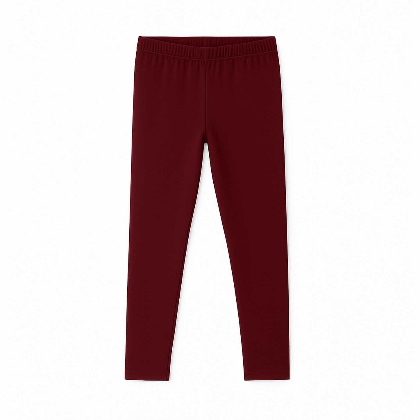 CharmnCherish Girls' Leggings Solid Brown Color Pack Of 1 - close-up detail