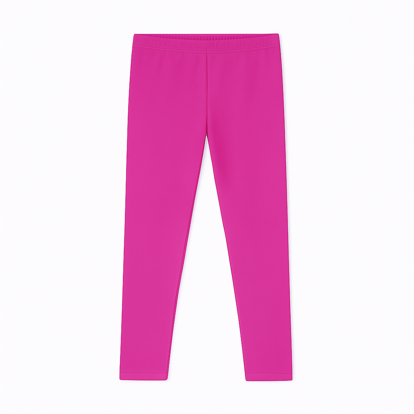 CharmnCherish Girls' Leggings Solid Dark Pink Color Pack Of 1 - close-up detail