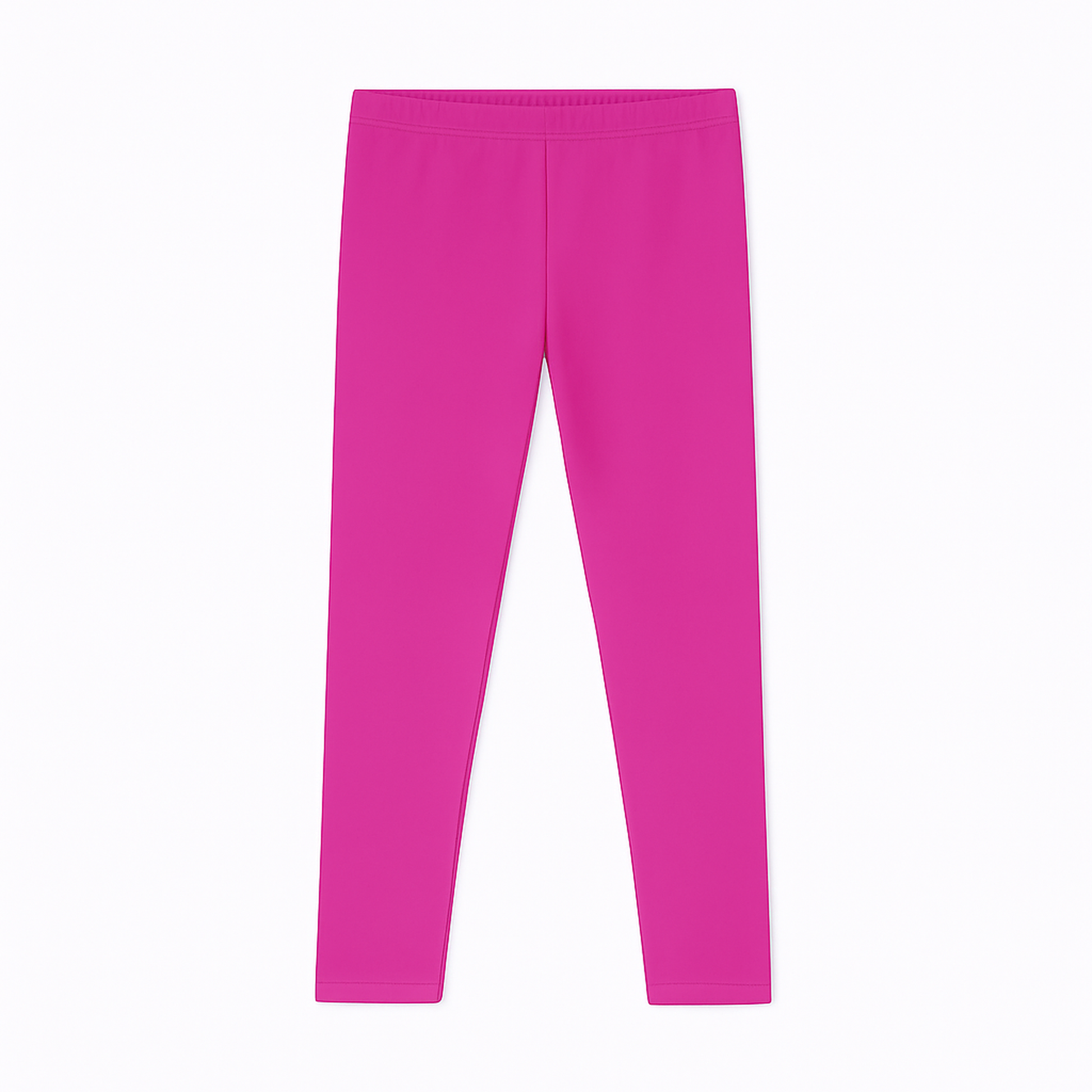 CharmnCherish Girls' Leggings Solid Dark Pink Color Pack Of 1 - close-up detail