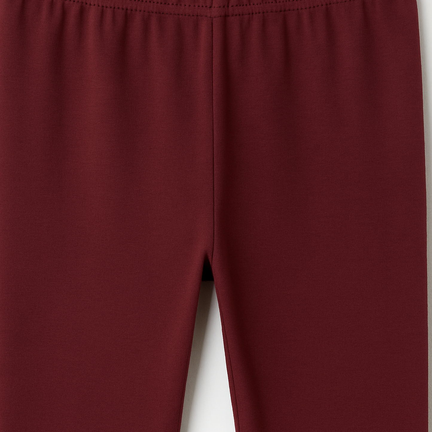 Girls' 3/4 Cotton Leggings Solid Brown Color Pack Of 1