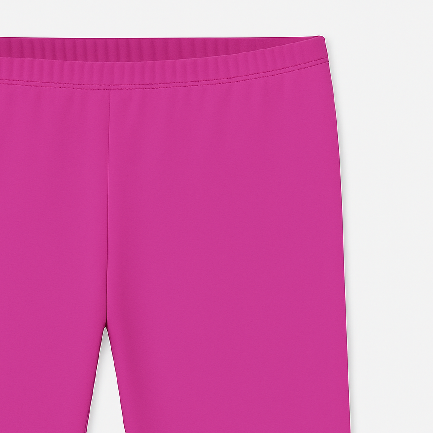 CharmnCherish Girls' 3/4 Leggings Solid Dark Pink Color Pack Of 1 - close-up detail