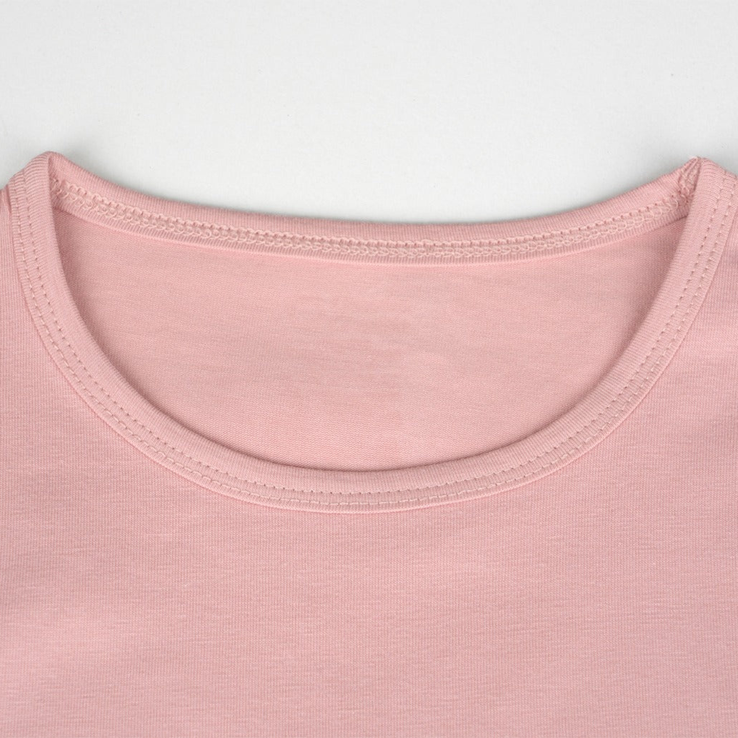 CharmnCherish Girls' Cotton Full Sleeve T-Shirt - Rose Dust (Pack of 1) - close-up detail