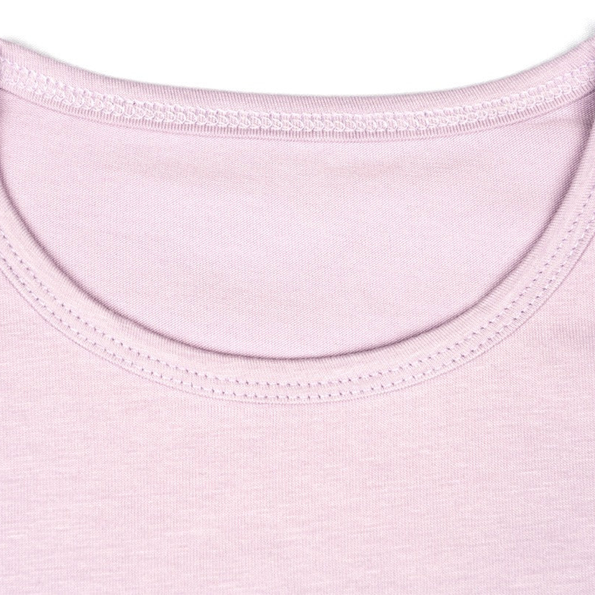 CharmnCherish Girls' Cotton Short Sleeve T-Shirt - Lavender (Pack of 1) - close-up detail