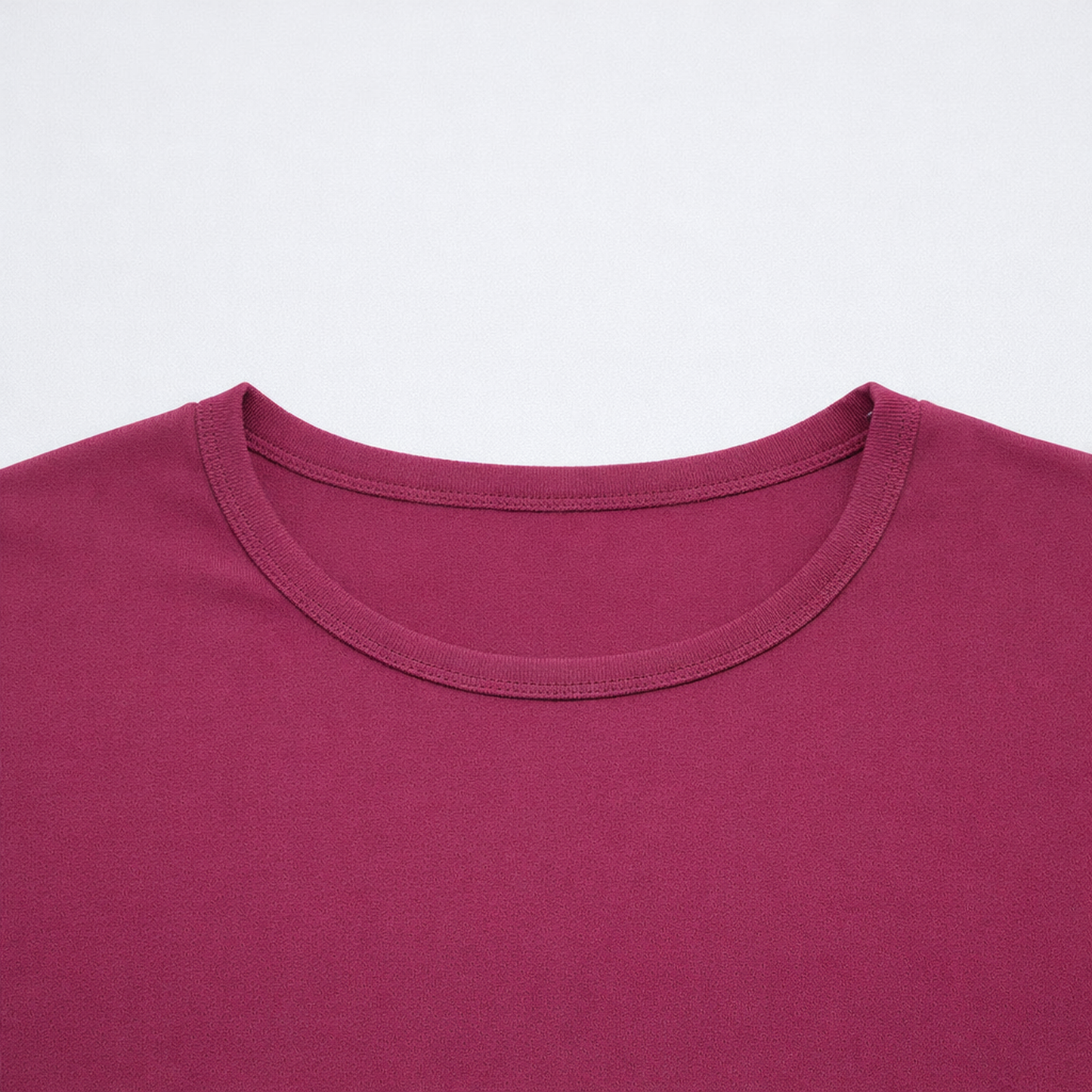 CharmnCherish Girls' Cotton Short Sleeve T-Shirt - Maroon (Pack of 1) - close-up detail