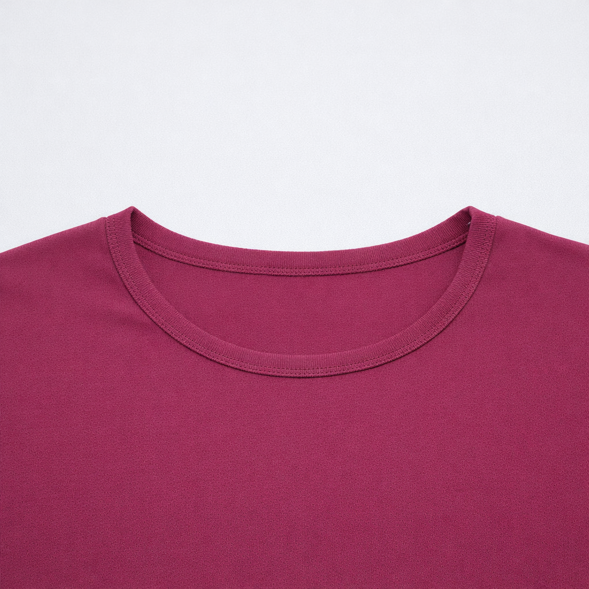 CharmnCherish Girls' Cotton Short Sleeve T-Shirt - Maroon (Pack of 1) - close-up detail