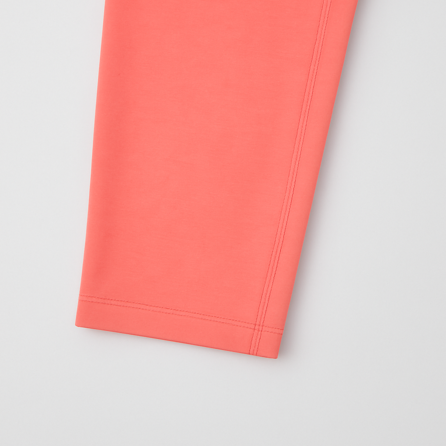 CharmnCherish Girls' 3/4 Leggings Pack of 1_Coral - close-up detail
