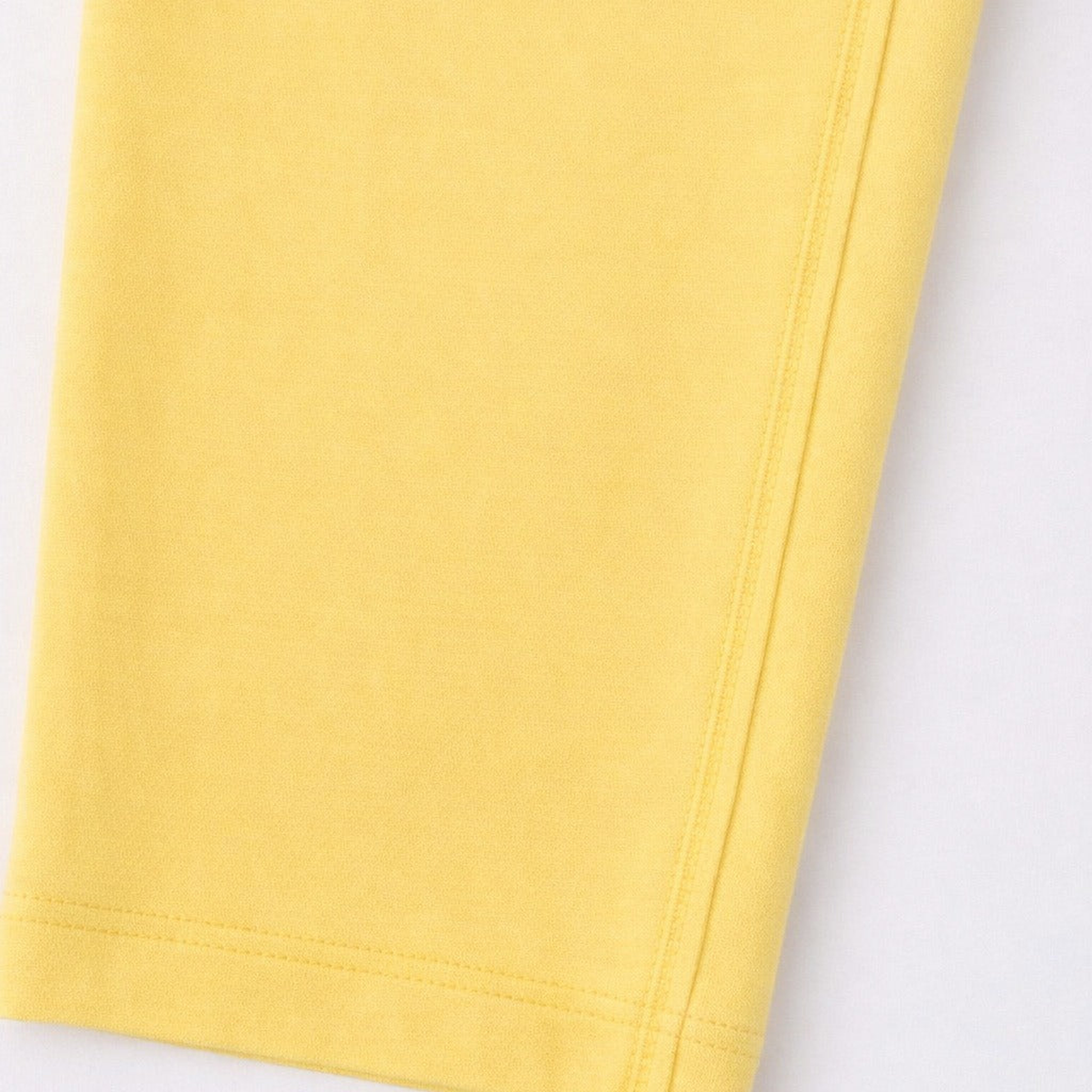 Girls' 3/4 Cotton Leggings - Lime Yellow (Pack of 1)