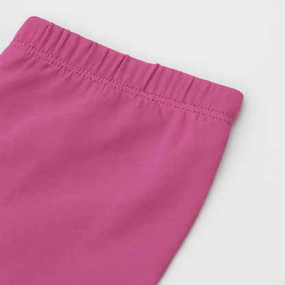 CharmnCherish Girls' 3/4 Leggings Pack of 1_Maroon - close-up detail