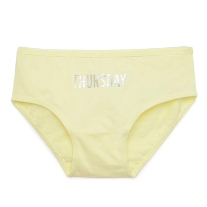 Girls' Cotton Brief - Weekdays Prints (Pack Of 7)
