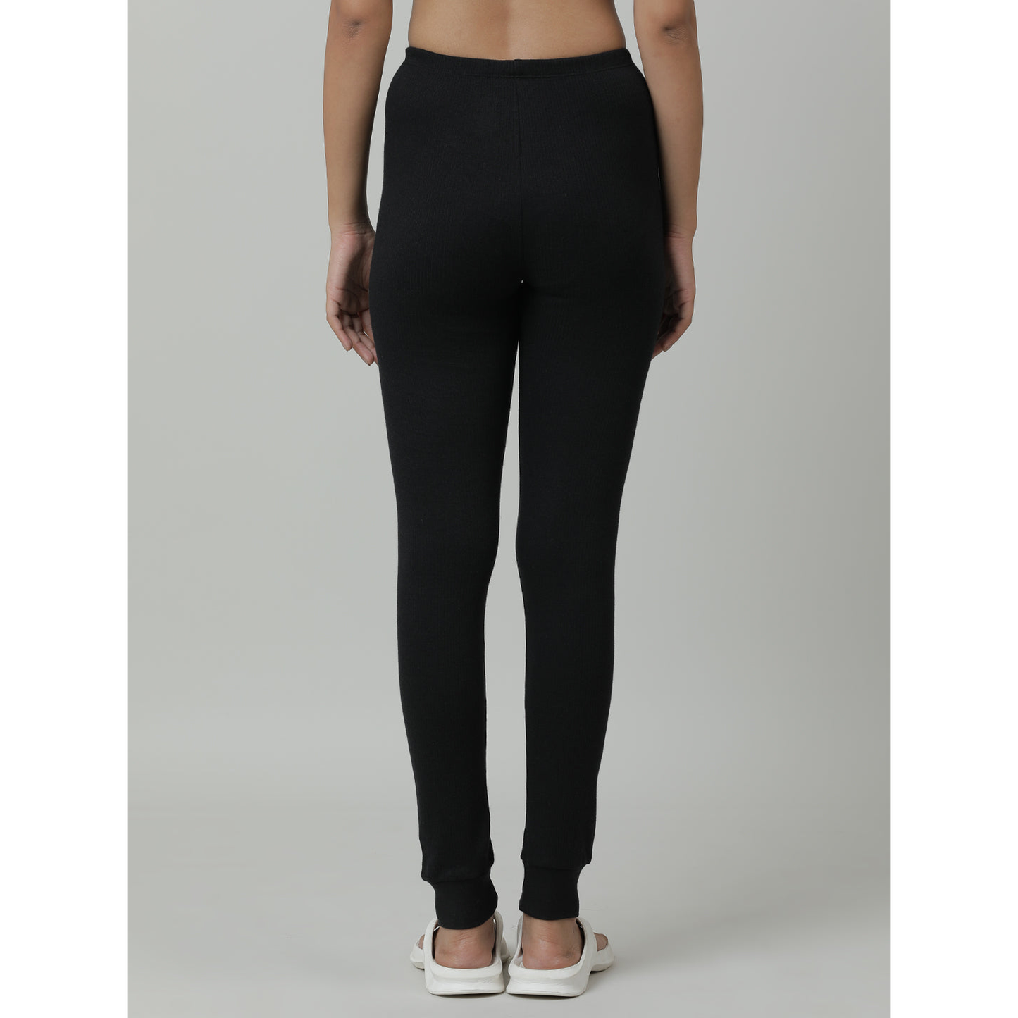 Kids Cotton Thermal Pant - Solid - Black (Pack of 1)