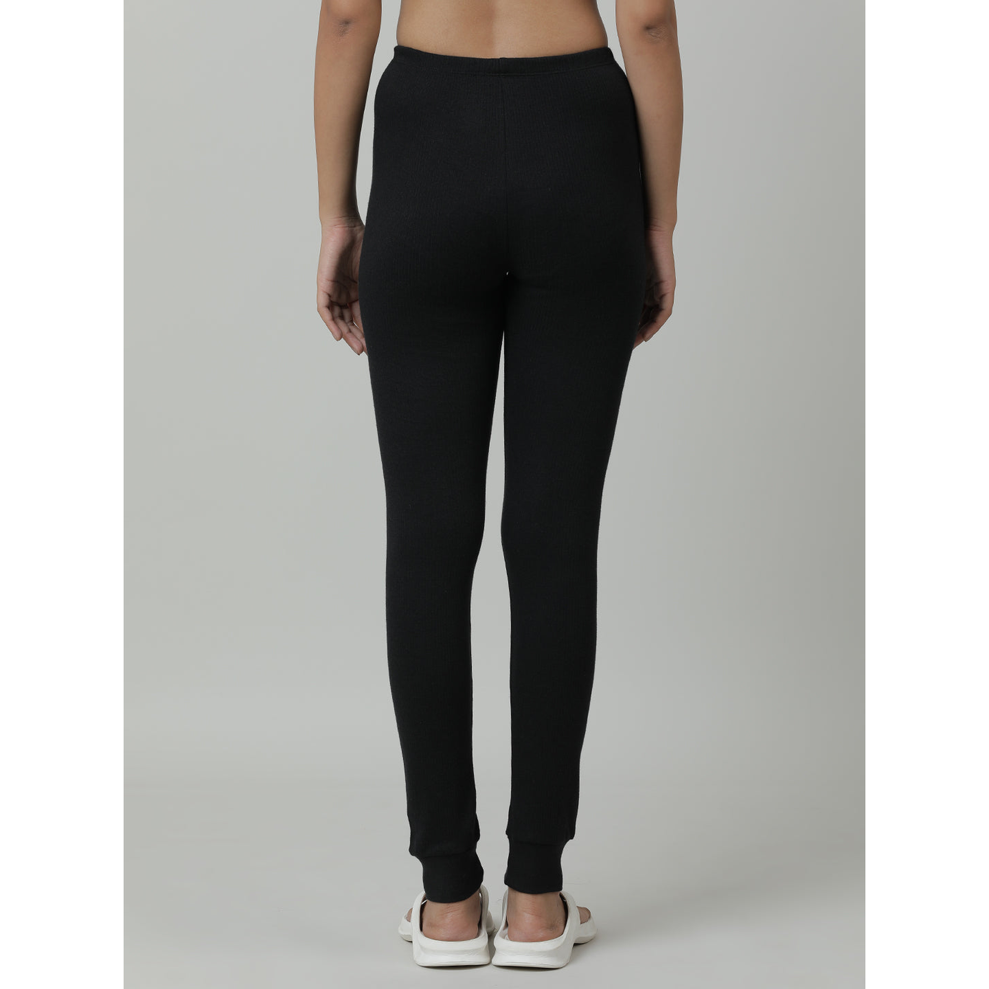 Kids Cotton Thermal Pant - Solid - Black (Pack of 1)