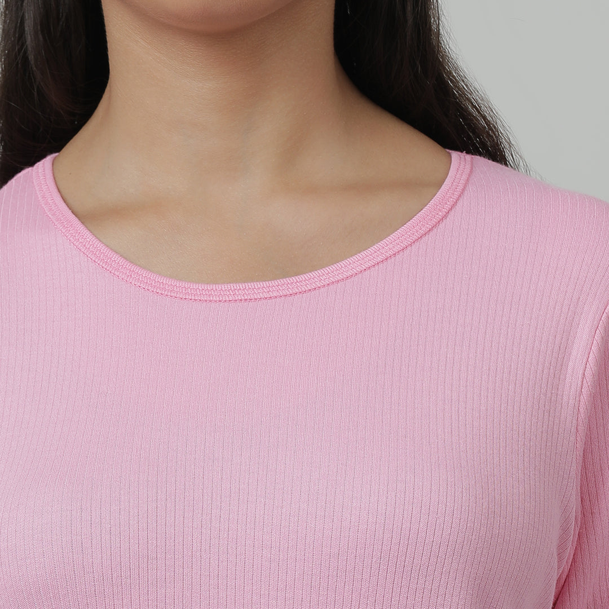 Kids Cotton Thermal Top - Full Sleeve - Pink (Pack of 1)