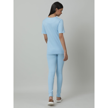 Kids Cotton Thermal Set - Short Sleeve - Blue (Pack of 1)