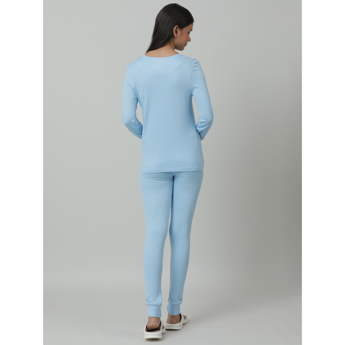 Kids Cotton Thermal Set - Full Sleeve - Blue (Pack of 1)