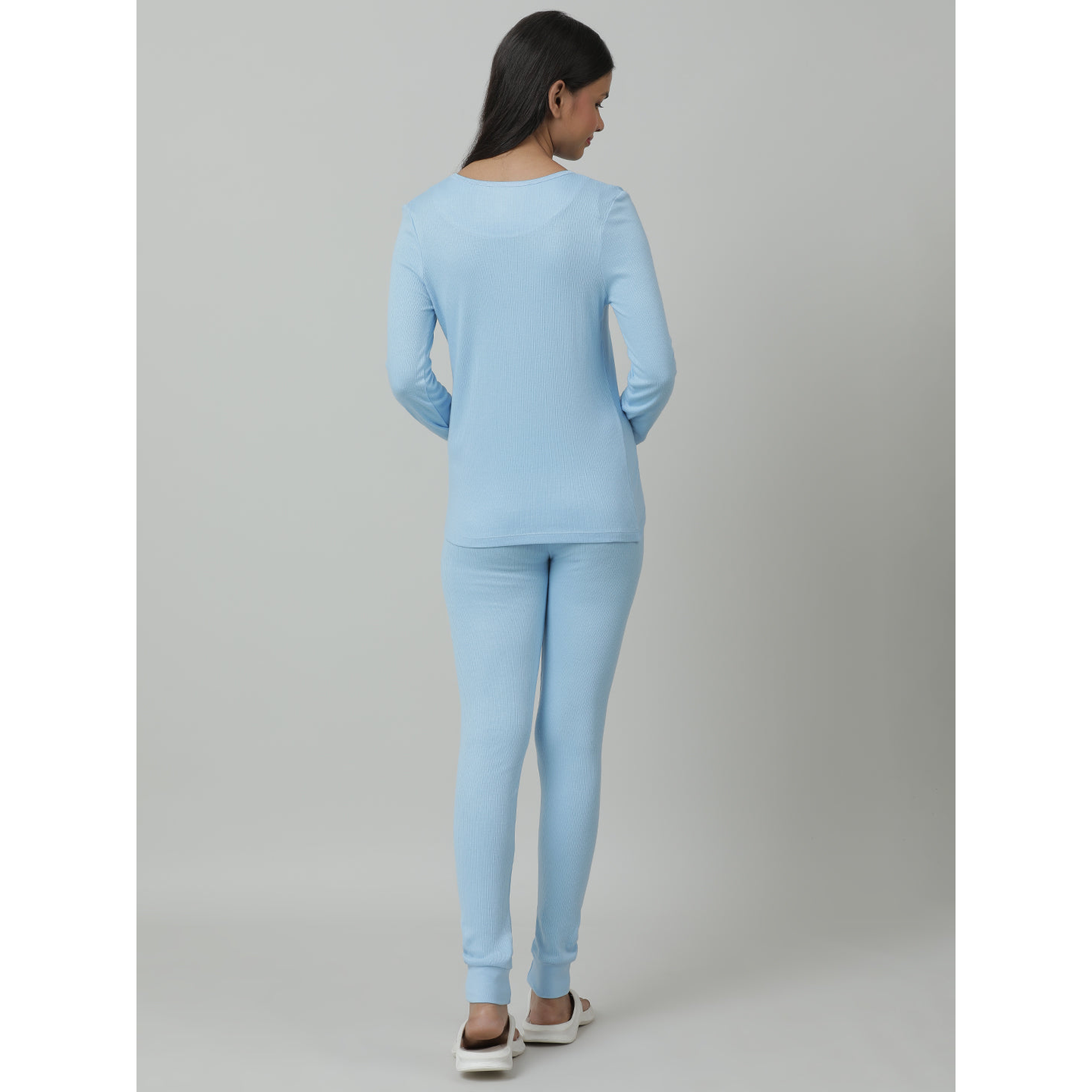 Kids Cotton Thermal Set - Full Sleeve - Blue (Pack of 1)