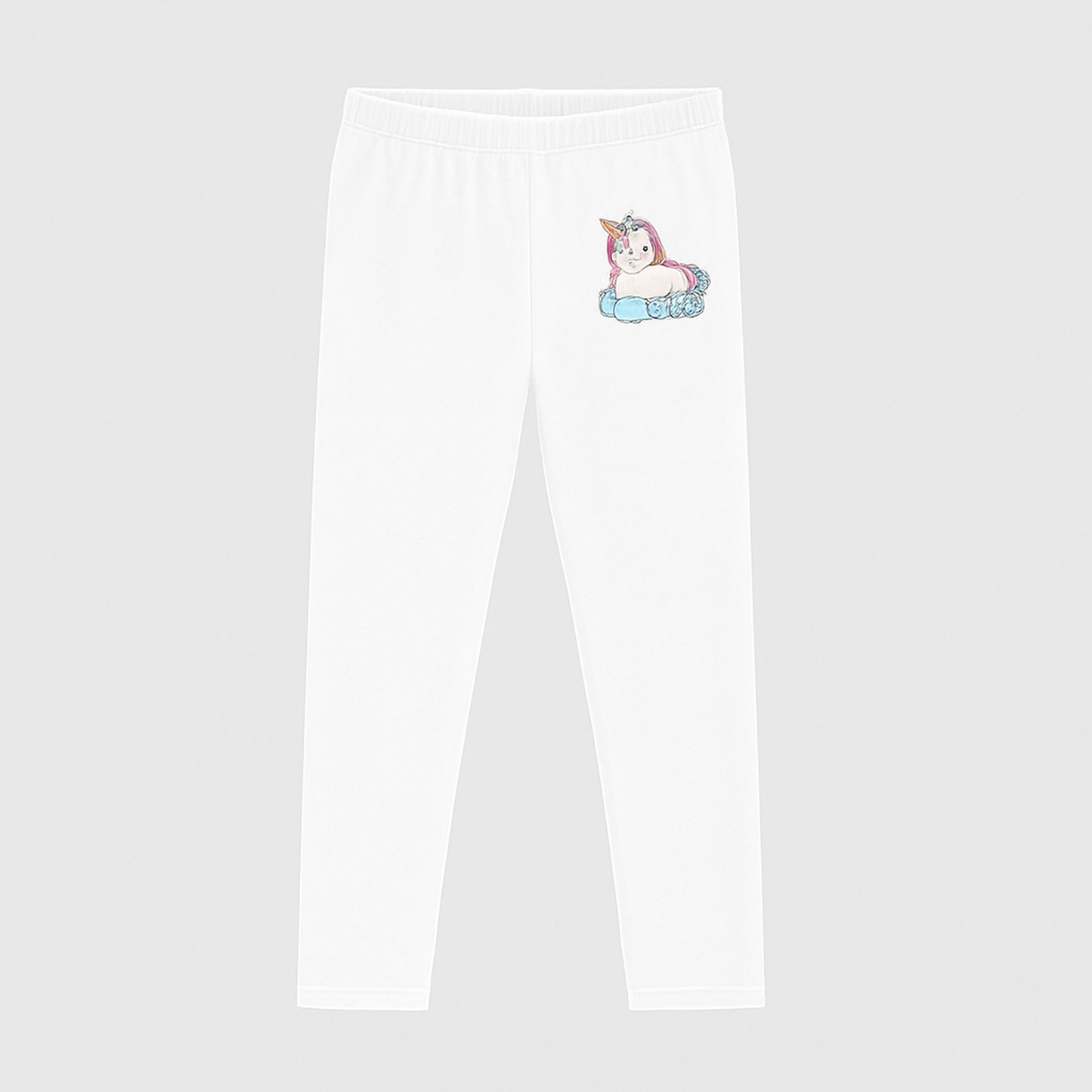 CharmnCherish Girls' Leggings Unicorn Print Pack Of 1 - back view