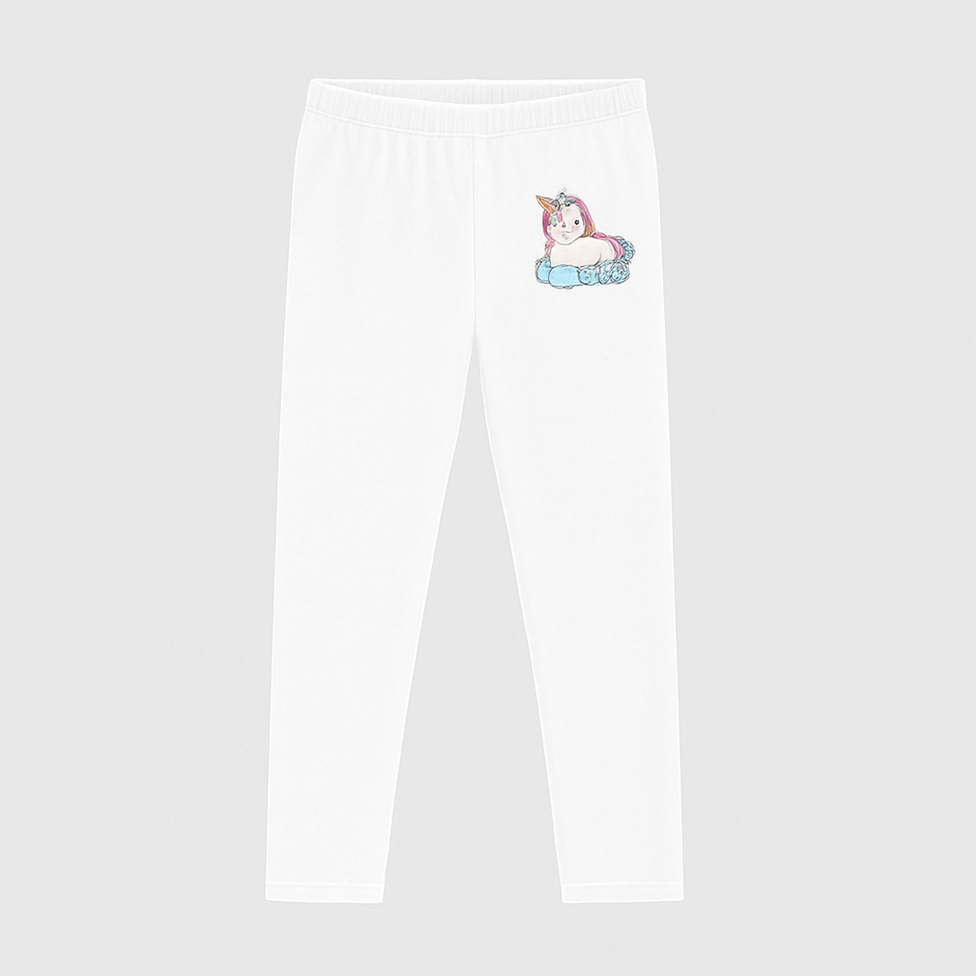 CharmnCherish Girls' Leggings Unicorn Print Pack Of 1 - back view