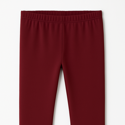CharmnCherish Girls' Leggings Solid Brown Color Pack Of 1 - lifestyle shot