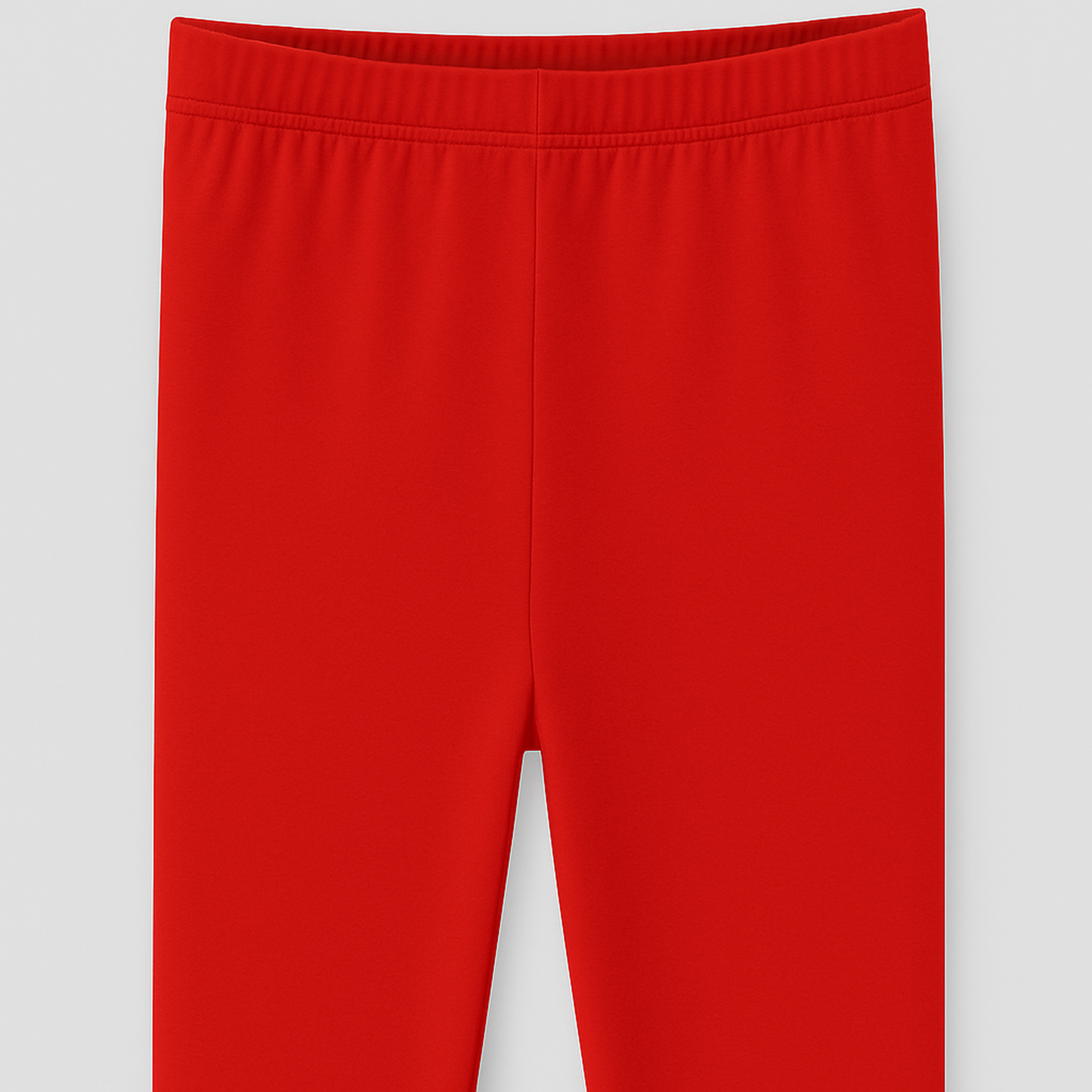 CharmnCherish Girls' Leggings Solid Red Color Pack Of 1 - back view