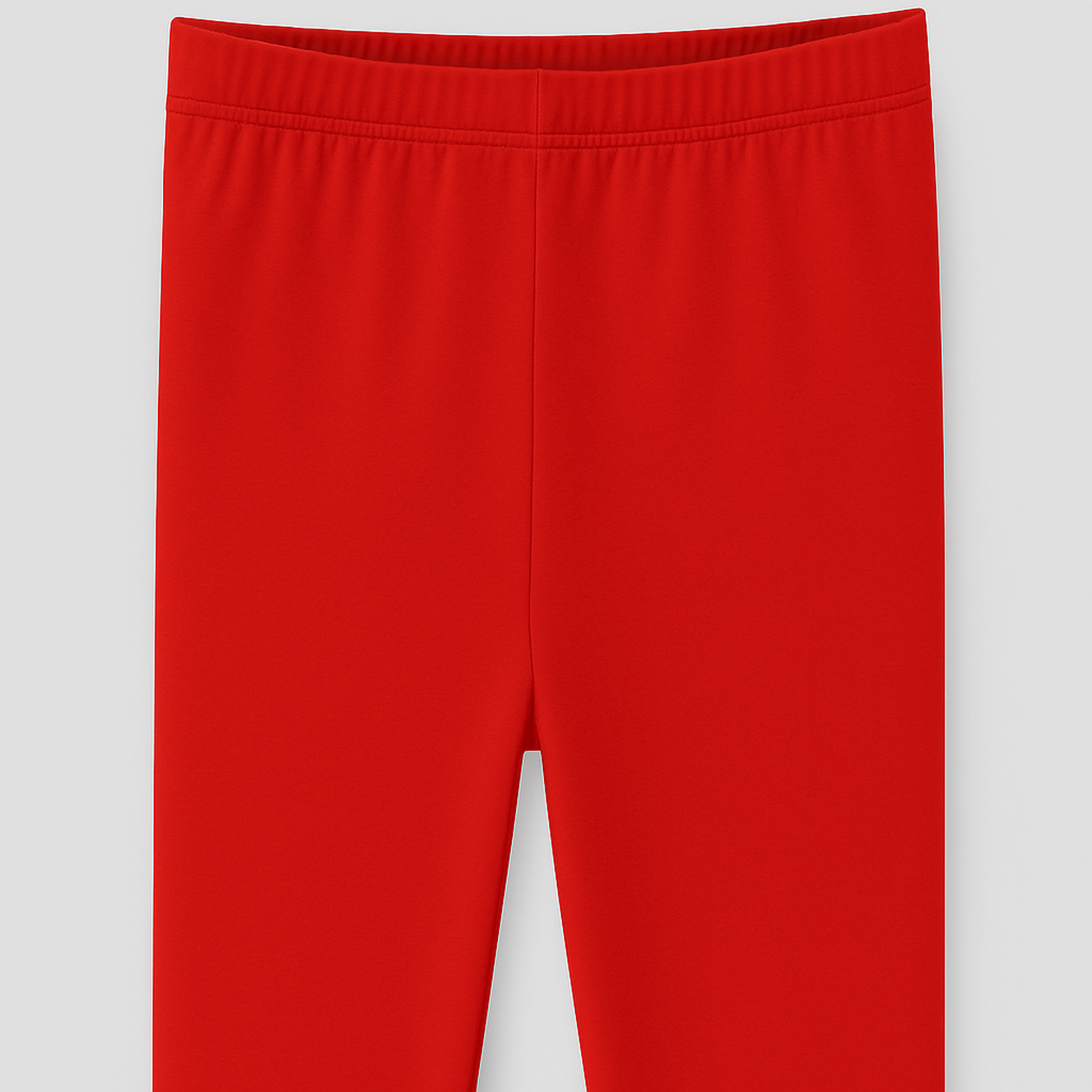 CharmnCherish Girls' Leggings Solid Red Color Pack Of 1 - back view