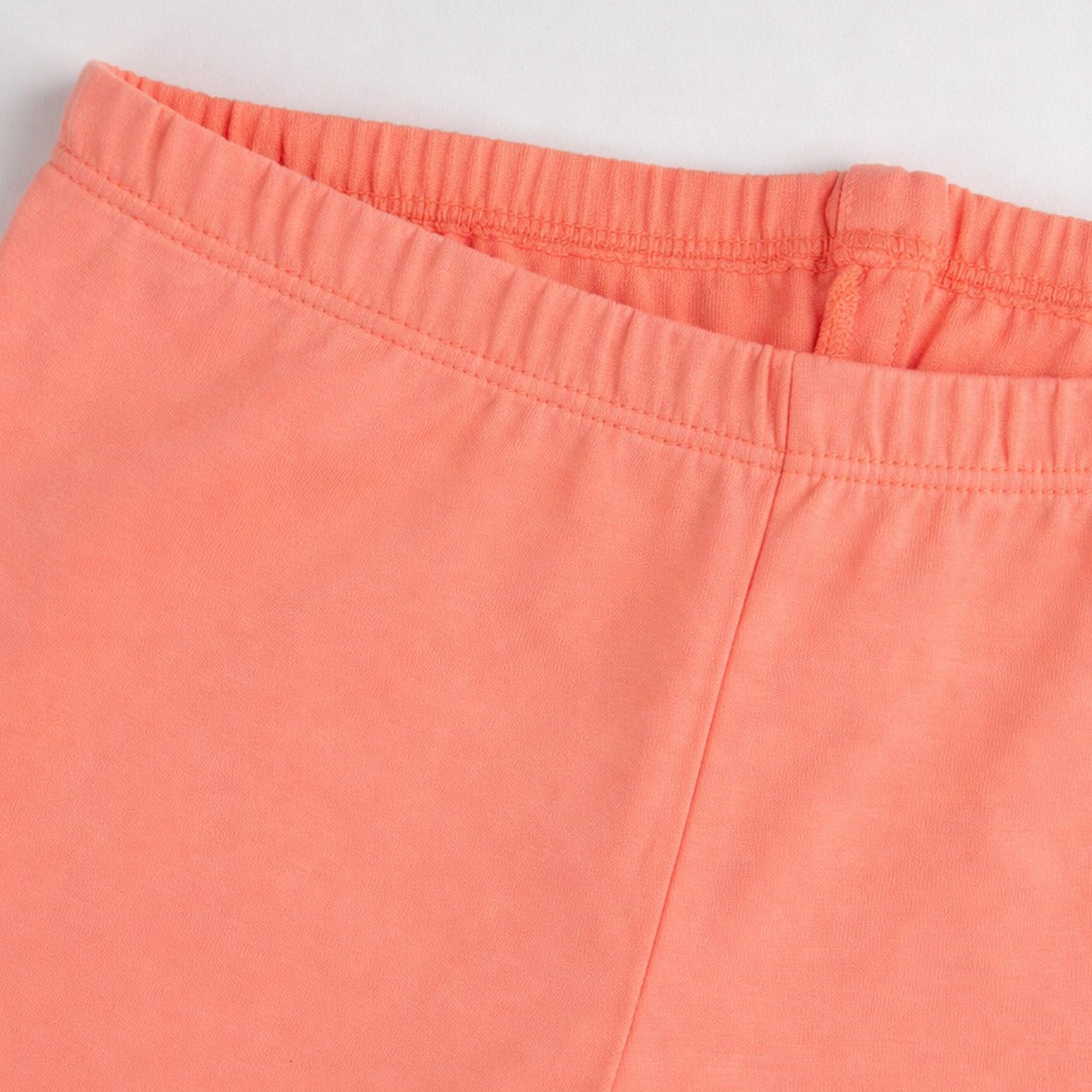Girls' 3/4 Cotton Leggings - Coral (Pack of 1)