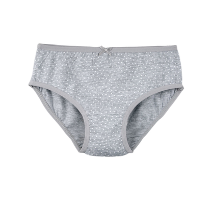 Girls' Cotton Brief _polka dot & Stripes Printed Brief Pack of 9