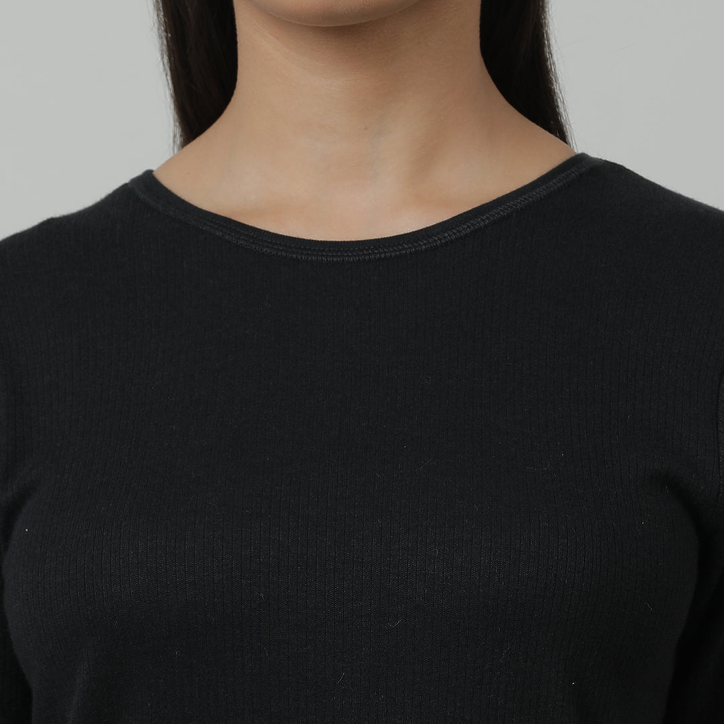 Kids Cotton Thermal Set - Short Sleeve - Black (Pack of 1)