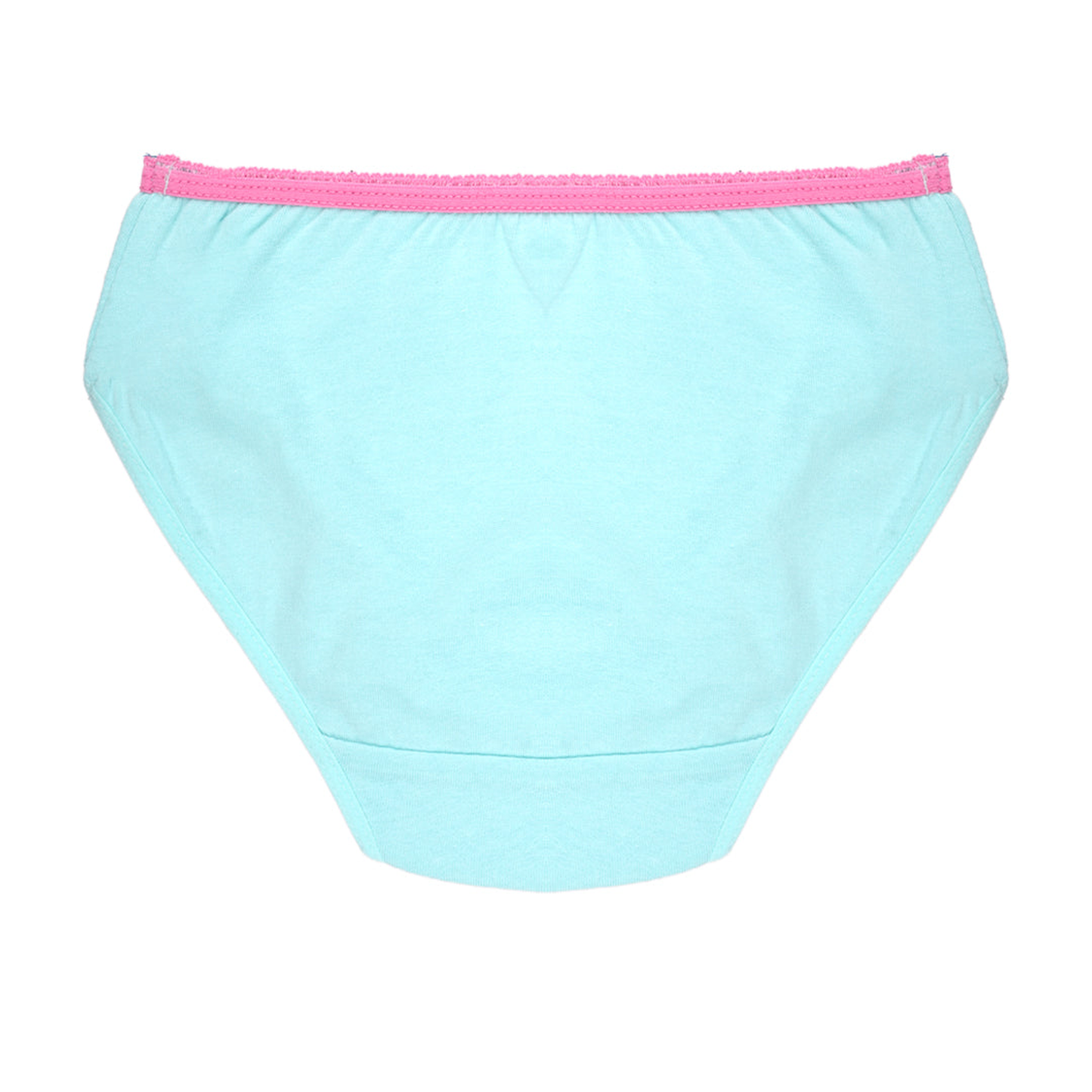 Girls' Cotton Brief - Butterfly All Over Print & Solid Color Brief Pack of 6