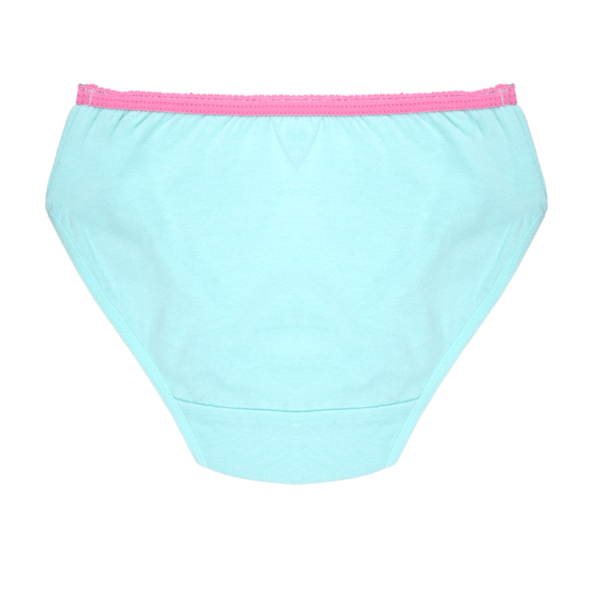 Girls' Cotton Brief - Butterfly All Over Print & Solid Color Brief Pack of 6