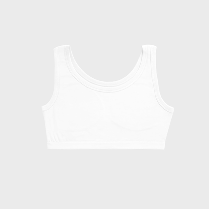 Girls Removable Padded Sports Crop Top