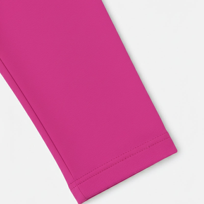 Girls' Cotton Leggings Solid Dark Pink Color Pack Of 1