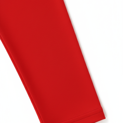 Girls' Cotton Leggings Solid Red Color Pack Of 1