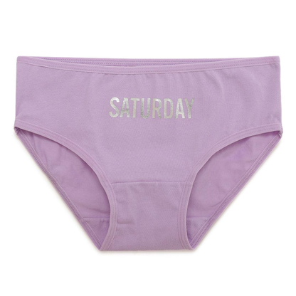 Girls' Cotton Brief - Weekdays Prints (Pack Of 7)