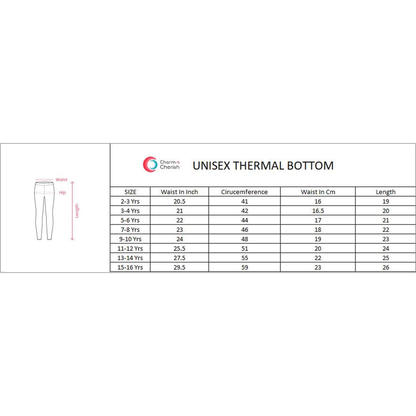 Kids Cotton Thermal Set - Full Sleeve - Blue (Pack of 1)
