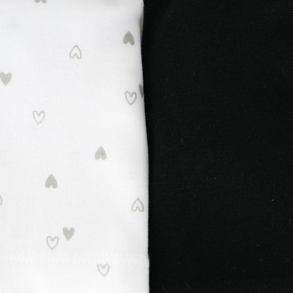 Girls' Cami Vests -Heart Print & Solid color Pack Of 2